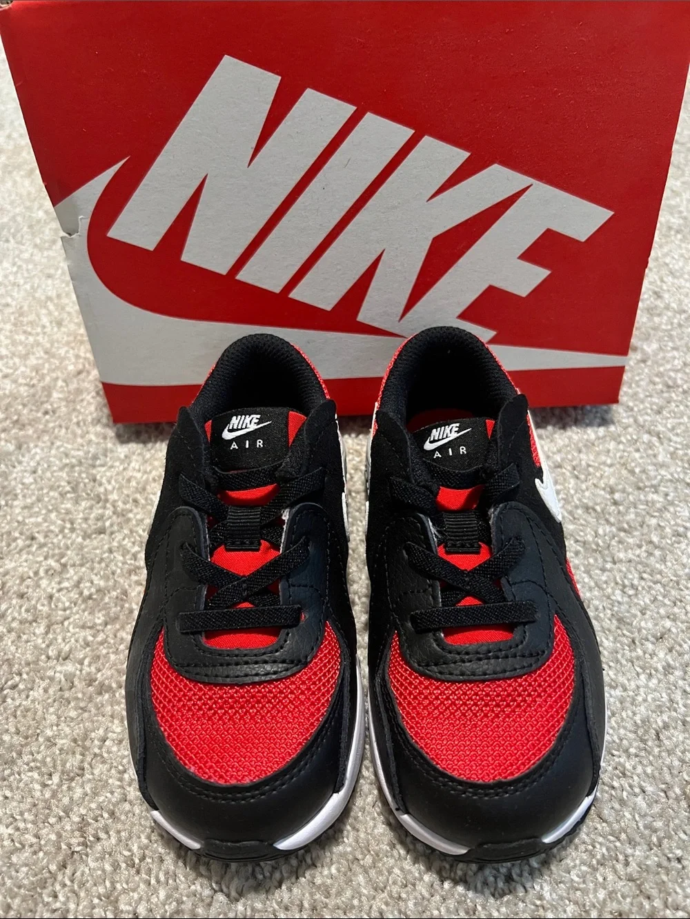 Nike Kids Air Sport Sneakers - Black & Red